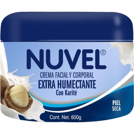 Nuvel Crema Corporal para Piel Extra Seca con Manteca de Karité – Hidratación Profunda y Nutrición Intensa Crema Humectante Reparadora para Cuerpo, Manos y Codos Tarro 600g