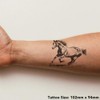 Large 'Horse Galloping' Temporary Tattoo (TO00071679)