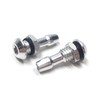 BQLZR RC Boat Water Nipple M6 Thread Silver Outlet Nozzle