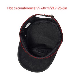 Army Cap Flat Top Adjustable Fisher Hat Military Caps Army Baseball Caps Cadet Army Cap for Men Women