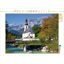 CALVENDO Puzzle Church at Ramsau 1000 Pieces Laying Size 64 x 48 cm Photo Puzzle Image by Lilo Kapp