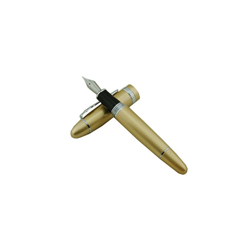 Pluma estilográfica Lanxivi Jinhao 159 Color Champagne de ajuste de