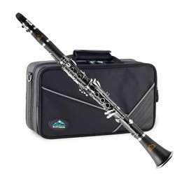 EASTROCK EASTROCK Bb Clarinet 17 Keys ABS Material Wide Range of Tones Particularly Beginner & Students-friendly with Using Tools and 2 Replaceable Barrels