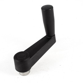 sourcing map Black Rotatable Grip M8 Mounting Hole Adjustable Handle for Machinery