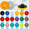 18 Pack 4 inch Diamond Polishing Pads Set Wet/Dry Polishing