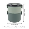 Stackable Lunch Box 1600ml Dual Layers Stainless Steel BPA Free