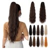 Xbwig Extensiones Natural Coletas Cola Caballo Ondulado 24 PLG
