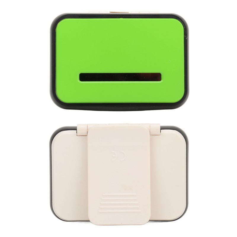 Walking Pedometer Green Solar Battery Powered Distance Calorie Counter Electronic