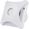 Hon&Guan 100mm Badlüfter mit LED, 95m³/h Wandventilator Abluftventilator, IP44 Ablüfter