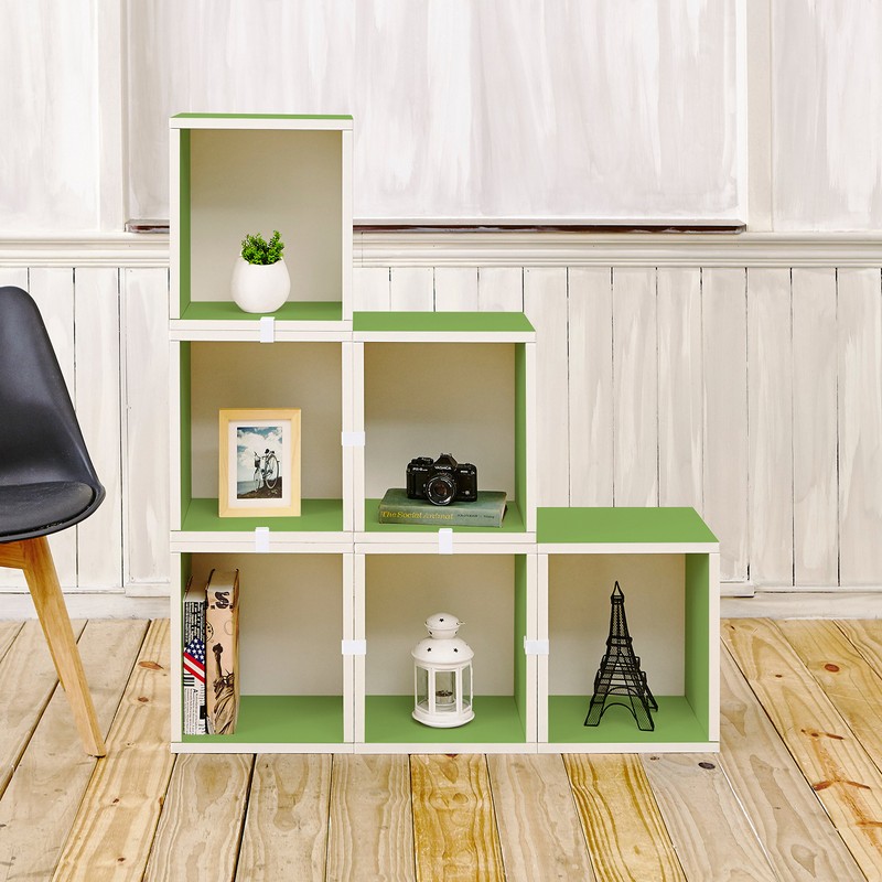 Way Basics 2 Shelf Blox Cube Espresso