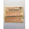 Champ Decals HO Scale L-106: Modern Gothic RED 5/32” Alphabet/Numer