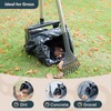Ulugt Stainless Steel Dog Pooper Scooper,40" Long Handle Swivel Bin
