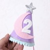 Two the Moon Space-Themed 2nd Birthday Hat and Decorations for