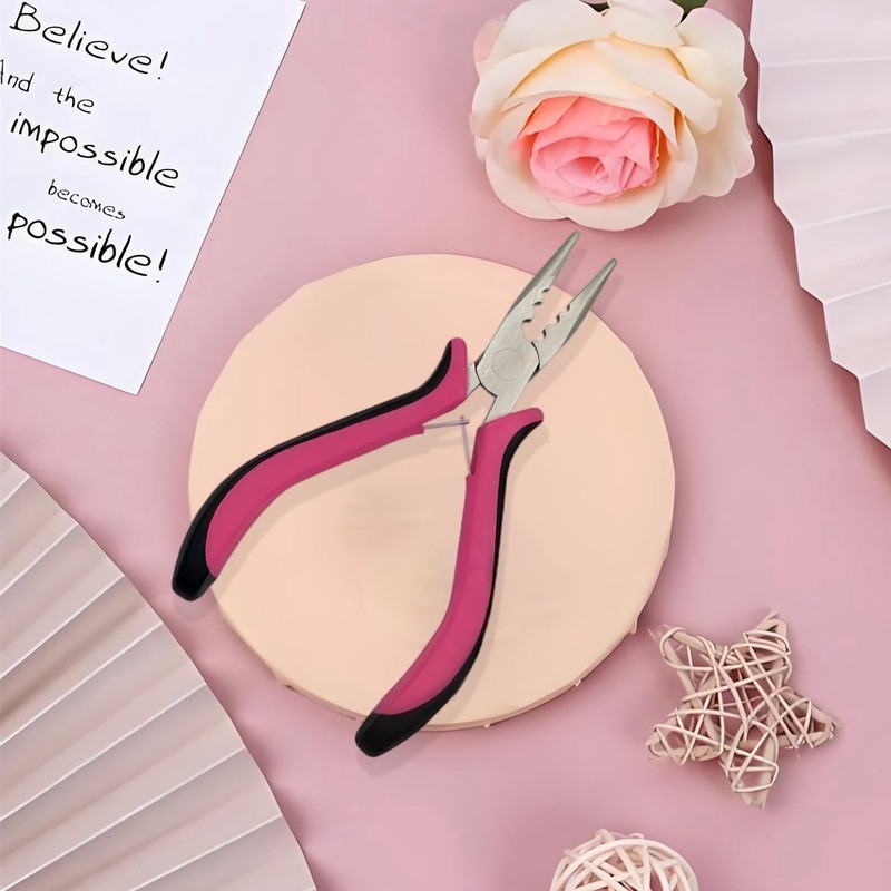 1 Pcs Hair Extension Pliers,3 Holes Plier For Micro Nano