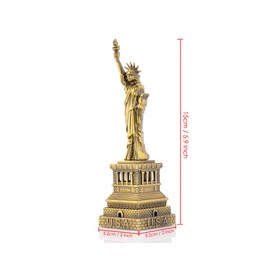 DS. DISTINCTIVE STYLE Statue of Liberty Model Metallic Figurine for Souvenirs - 15 cm