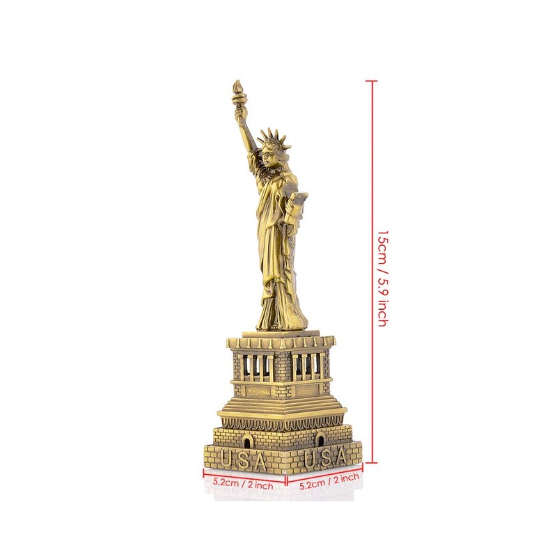 DS. DISTINCTIVE STYLE Statue of Liberty Model Metallic Figurine for