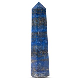Lapis Lazuli Healing Crystal Tower Obelisk – Crystals and Healing Stones for Meditation, Reiki, Chakra Balancing, and Crystal Grids – Crystal Points for Home or Office – Spiritual Decor & Gift