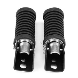 Tbest Motorcycle Foot Pegs GN 250 Black Rubber Rear For 125cc GN 125