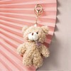 Calkkrer Cute Plush Keyring, Brown Bear Bag Pendant, Cuddly Toy