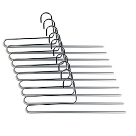 Mawa KH35U Hangers, Non-Slip, Made in Germany, Long Skirt, For Stoles, Single Silver, Set of 10, Silver