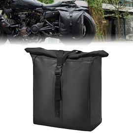 KEMIMOTO Side Bag PU Leather with Bracket Motorcycle Left Side Solo Bags Compatible with Sportster S RH1250 2021 2022 2023