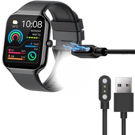 Blueshaweu Charging Cable Compatible with Jugeman Smartwatch 1.96 Inch P99, Cable Charger Charging Station Compatible with Motast P99 / Togala P99 / Jugeman P99 Smartwatch (Black)