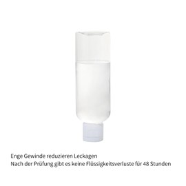 6 Pieces 100ml Travel Bottles Empty Refillable Squeeze Bottle with Flip Top Clear Plastic Bottles for Makeup Shower Gel Toiletries Bottles for Travel Shampoo Lotion