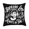Soprano Singer Vocal Range Vocalist Voice Singing Choir Throw Pillow