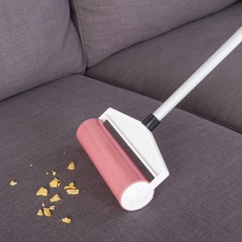 Sticky Master Lint Roller - 7" Wide Tapeless, Washable, and Reusable Lint Remover for Lint, Dust, Hair & More with 3ft Extendable Pole