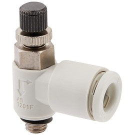 SMC AS1201FM-M5-06-J Low Speed Control Spikon with One-Touch Fitting Elbow