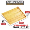 SpaceAid Bamboo Spice Drawer Organizer, (Need 3" Deep Drawer) Expandable