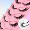 Wispy Cat Eye Look False Eyelashes for Lash Extensions, 5