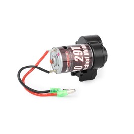 RCAWD UTB18 Capra 29T 380 Brushed Motor Set, 45% Upgrades, Electric Motor & Center Gear Housing, Transmission Set with Steel Gears Carbon RC Motor Parts, for Axial 1/18#AXI01002 Black