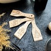 Spruchreif Set of 4 wooden scrapers with engraving Christmas, raclette