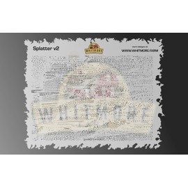 Splatter v2 Reusable Mylar Airbrush Template