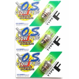 O.S. OS O.S. Type F 4 Four Stroke Nitro RC R/C Engine Glow Plug - 3 Pack 71615009