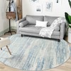 MUJOO Round Rugs 6ft,Circle Area Rug Washable,Circular Rugs for Living