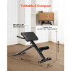 Happybuy Roman Chair Hyperextension Bench, 250 lbs Adjustable and Foldable