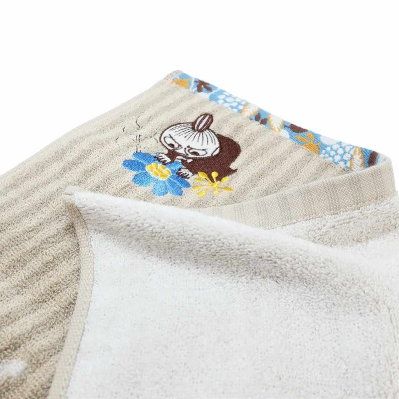 Marushin 1405036900 Moomin Puff Kina Face Towel, Approx. 13.4 x