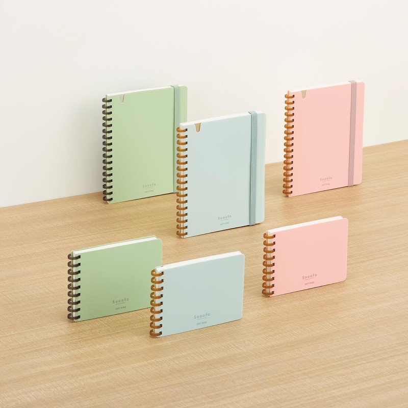 Kokuyo Sooofa A7 Soft Ring Memo, Transformation, 0.2 inch (4