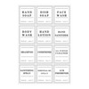 12 Pcs Waterproof Soa-p Labels,Waterproof Labels for Bottles,Kitchen Labels,Lotion Labels
