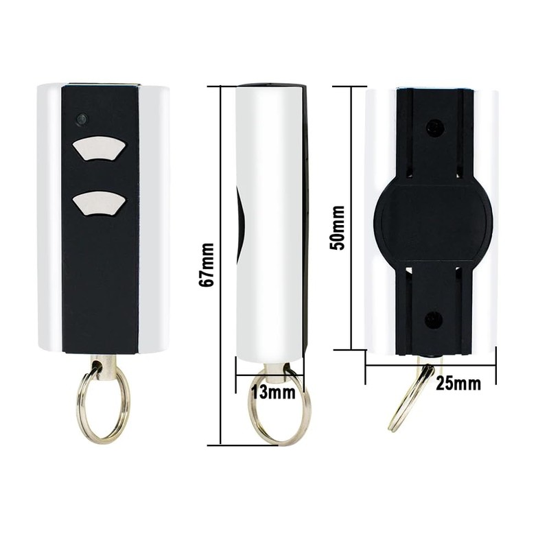 433 MHz Garage Door Opener Remote Control Compatible with Standard