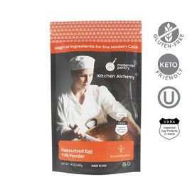 AAA Grade Egg Yolk Powder Gluten-Free OU Kosher Certified (Pasteurized, Made in USA, Produced from the Freshest of Eggs) - 400g/14oz