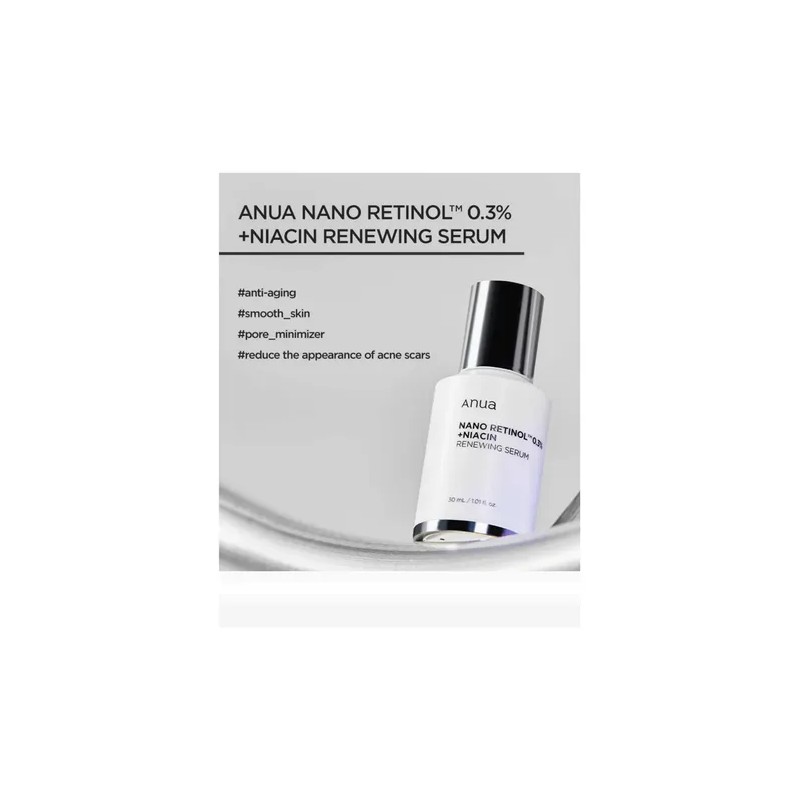 Anua Sérum Nano Retinol Niacinamida Peptidos Antiedad Facial 30ml
