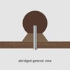 AENZOOY 10 Pack Walnut Wood Sphere 1.18 Inch (30mm) Copper