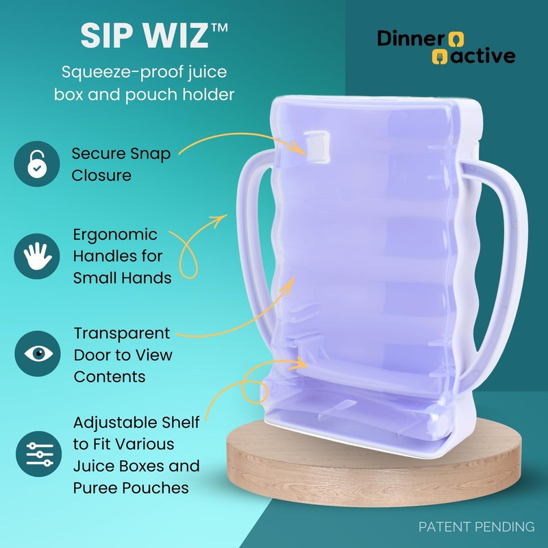 Dinneractive Sip Wiz - Baby Pouch Holder No Squeeze Pouch