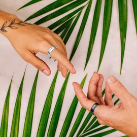 choice of all 2PCS Pinky Promise Ring for Couples Matching Pinky rings for Friendship I Love You Wedding Bands Rings for Women Men Couple (Promise Ring-8)