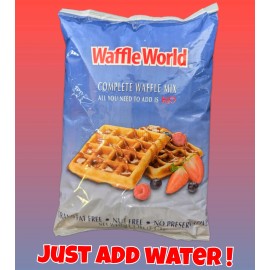Waffle World Complete Waffle Mix Pancake Mix 2 In 1 Just Add Water 5 lb Bag