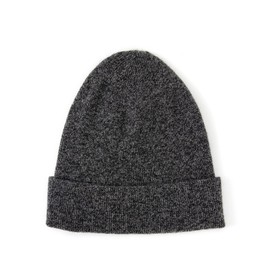 100% Pure Cashmere Beanie for Women and Men, Cuffed Warm Hat with Gift Box (Charcoal Gray)
