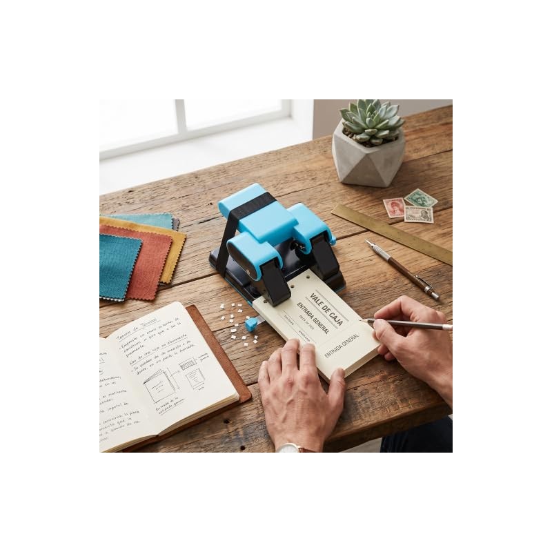 GLOGLOW Perforadora de 2 Orificios, Capacidad de 70 Hojas, para